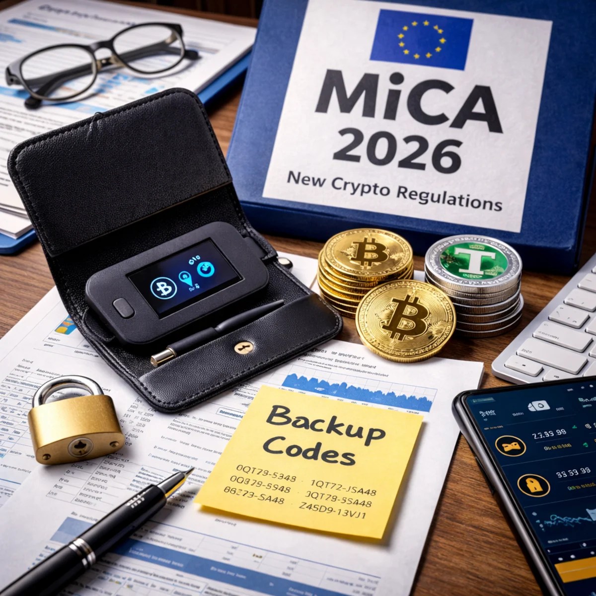 MiCA a portfele krypto i custody – portfel sprzętowy i backup